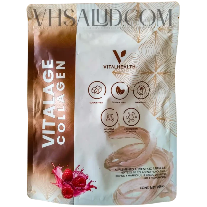 Vitalage Collagen de Vital Health, suplemento de colágeno hidrolizado para piel, cabello y articulaciones