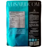 Tabla nutrimental y modo de uso del producto V Neurokafe de VitalHealth, con ingredientes como ganoderma, ginseng y probióticos.