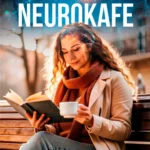 Miniatura de video para V Neurokafe con mujer leyendo y tomando café, aludiendo a claridad mental y bienestar cognitivo.