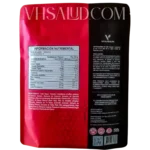 Tabla nutrimental y modo de uso del suplemento V-Thermokafe de VitalHealth.
