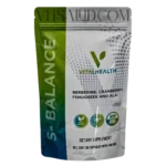 Suplemento S-Balance de VitalHealth con berberina, arándano, fenogreco y ácido alfa lipoico para salud metabólica